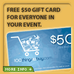 Free $50 Gift Card For Everyone In Your Event