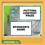 Free putting contest sign